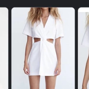 Zara blazer dress with cutouts